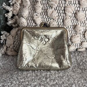 Patricia Nash metallic turn lock coin purse